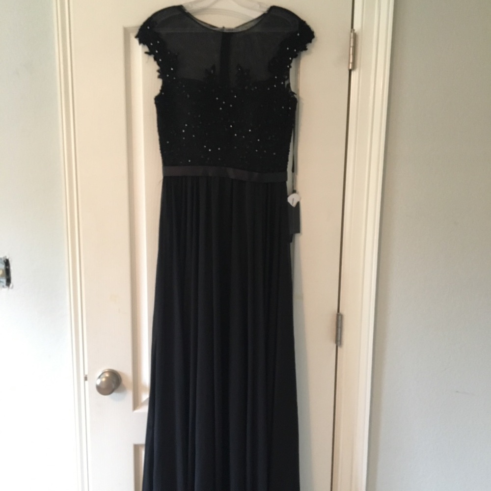 Black Sheer Prom Dress